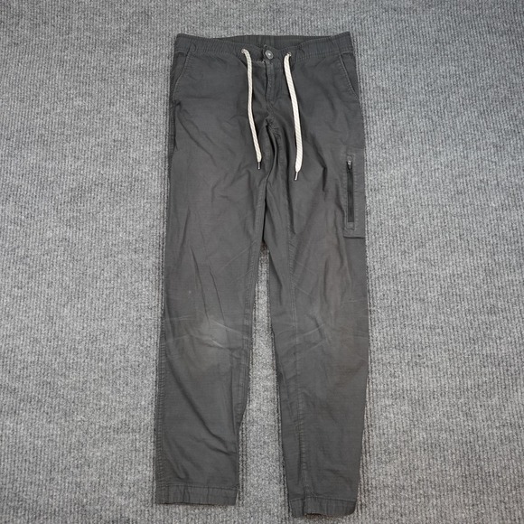Vuori Pants - Vuori Ripstop Pants Womens Small Gray Elastic Waist Zip Pocket Stretch VW401